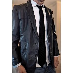 Vintage Lambskin Leather Coat Made In Spain For Rubenstein Bros. New Orleans, 40